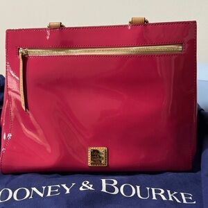 Dooney & Bourke Fuchsia Patent Leather Shoulder Bag